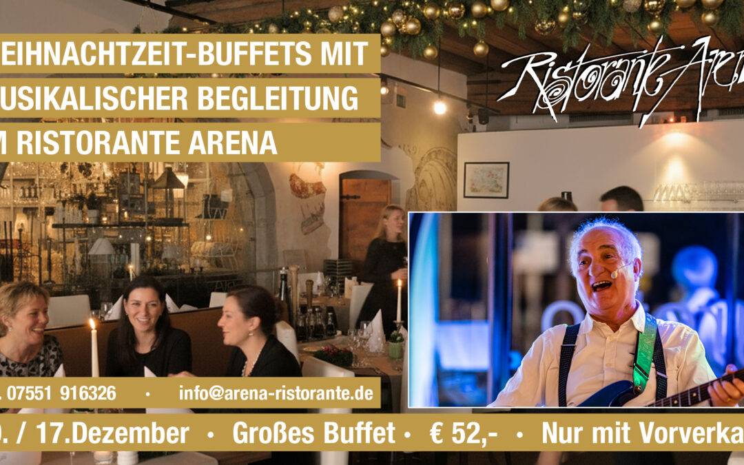 Weihnachtszeit-Buffets mit musikalischer Begleitung